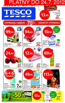 aktuální leták Tesco 18.7.2012-24.7.2012