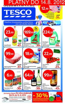 aktuální leták Tesco 8.8.2012-14.8.2012
