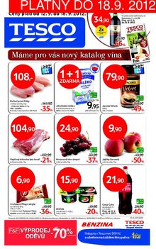 aktuální leták Tesco 12.9.2012-18.9.2012