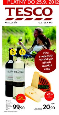 aktuální leták Tesco 12.9.2012-25.9.2012