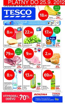 aktuální leták Tesco 19.9.2012-25.9.2012