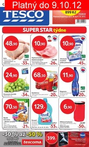 aktuální leták Tesco 3.10.2012-9.10.2012