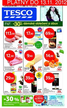 aktuální leták Tesco 7.11.2012-13.11.2012