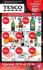 aktuální leták Tesco 26.12.2012-31.12.2012