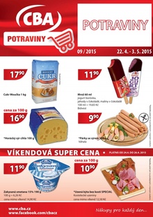 aktuální leták CBA 22.4.2015-3.5.2015