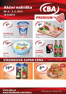 aktuální leták CBA 29.4.2015-5.5.2015