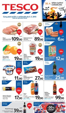 aktuální leták Tesco 29.4.2015-5.5.2015