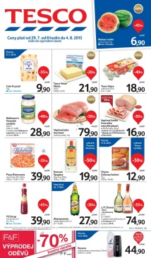 aktuální leták Tesco 29.7.2015-4.8.2015