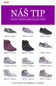 aktuální leták Baťa 12.8.2015-16.8.2015