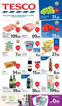 aktuální leták Tesco 26.8.2015-1.9.2015