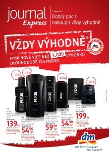 aktuální leták dm drogerie 7.10.2015-31.10.2015