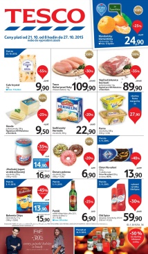 aktuální leták Tesco 21.10.2015-27.10.2015