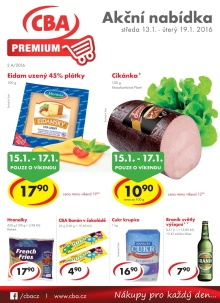 aktuální leták CBA 13.1.2016-19.1.2016