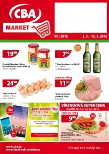 aktuální leták CBA 2.3.2016-13.3.2016