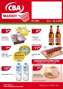 aktuální leták CBA 30.3.2016-10.4.2016