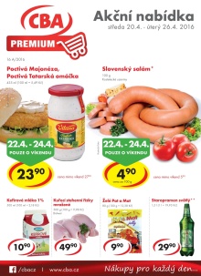 aktuální leták CBA 20.4.2016-26.4.2016
