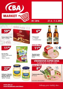aktuální leták CBA 27.4.2016-7.5.2016