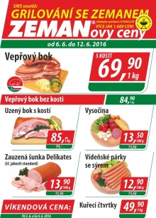 aktuální leták ZEMAN maso - uzeniny 6.6.2016-12.6.2016
