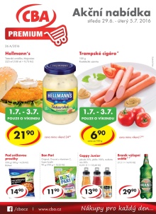 aktuální leták CBA 29.6.2016-5.7.2016