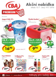 aktuální leták CBA 13.7.2016-19.7.2016