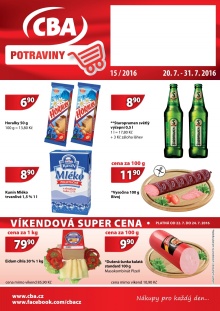 aktuální leták CBA 20.7.2016-31.7.2016