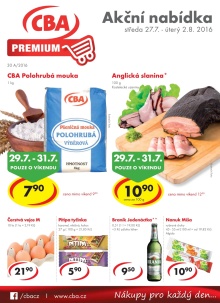 aktuální leták CBA 27.7.2016-2.8.2016