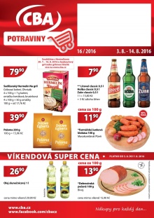 aktuální leták CBA 3.8.2016-14.8.2016