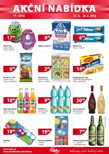 aktuální leták CBA 17.8.2016-28.8.2016