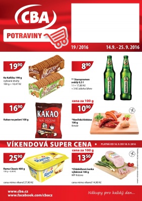 aktuální leták CBA 14.9.2016-25.9.2016