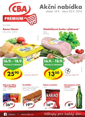aktuální leták CBA 14.9.2016-20.9.2016