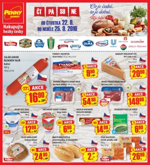 aktuální leták Penny Market 22.9.2016-25.9.2016