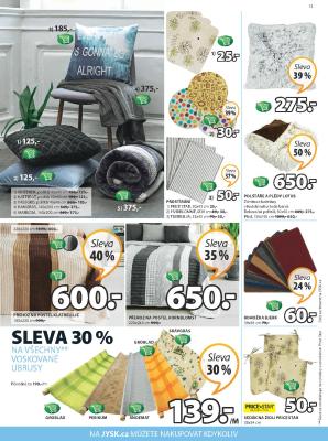 aktuální leták Jysk 29.9.2016-12.10.2016