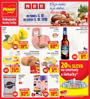 aktuální leták Penny Market 3.10.2016-5.10.2016