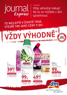 aktuální leták dm drogerie 5.10.2016-1.11.2016