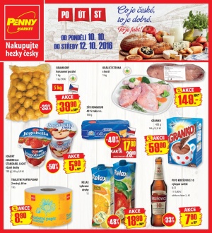 aktuální leták Penny Market 10.10.2016-12.10.2016