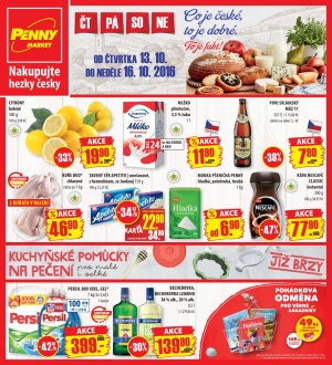 aktuální leták Penny Market 13.10.2016-16.10.2016