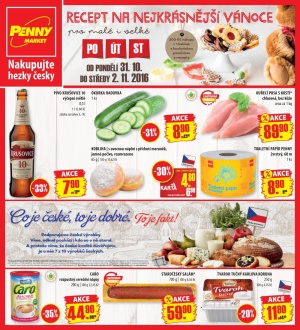 aktuální leták Penny Market 31.10.2016-2.11.2016