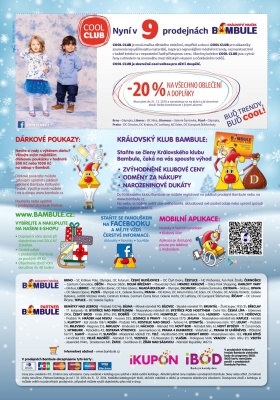 aktuální leták Bambule 1.10.2016-31.12.2016