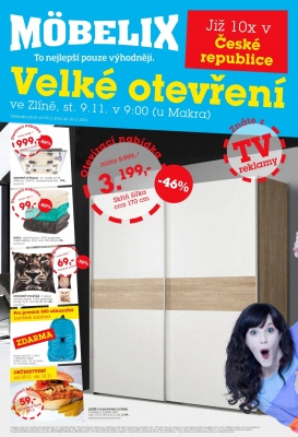 aktuální leták Möbelix 9.11.2016-20.11.2016