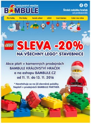 aktuální leták Bambule 11.11.2016-13.11.2016