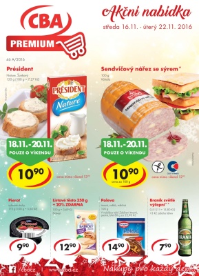 aktuální leták CBA 16.11.2016-22.11.2016