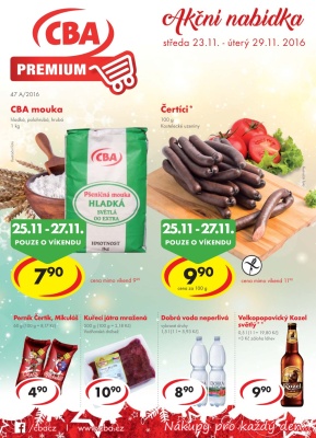 aktuální leták CBA 23.11.2016-29.11.2016