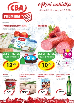 aktuální leták CBA 30.11.2016-6.12.2016