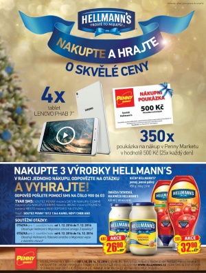 aktuální leták Penny Market 1.12.2016-14.12.2016