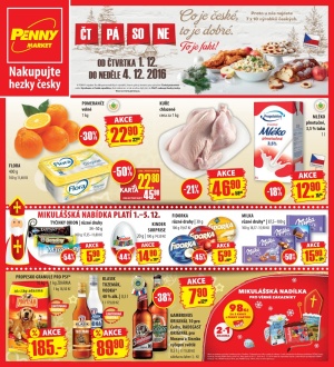 aktuální leták Penny Market 1.12.2016-4.12.2016