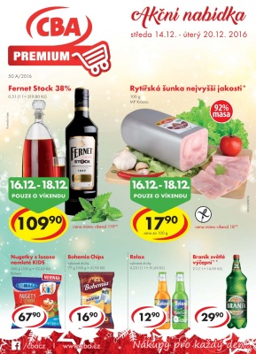 aktuální leták CBA 14.12.2016-20.12.2016
