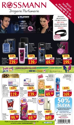 aktuální leták ROSSMANN drogerie 12.12.2016-18.12.2016