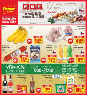 aktuální leták Penny Market 12.12.2016-14.12.2016