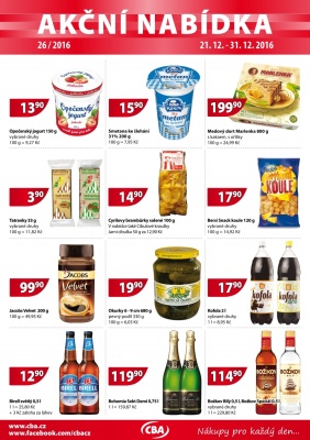aktuální leták CBA 21.12.2016-31.12.2016