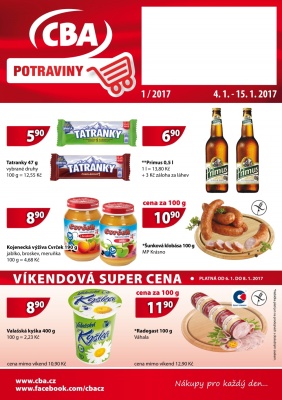 aktuální leták CBA 4.1.2017-15.1.2017